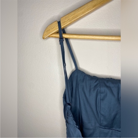 Reformation Tiana Ruched  Low Back Top Size 2 - Picture 8 of 13